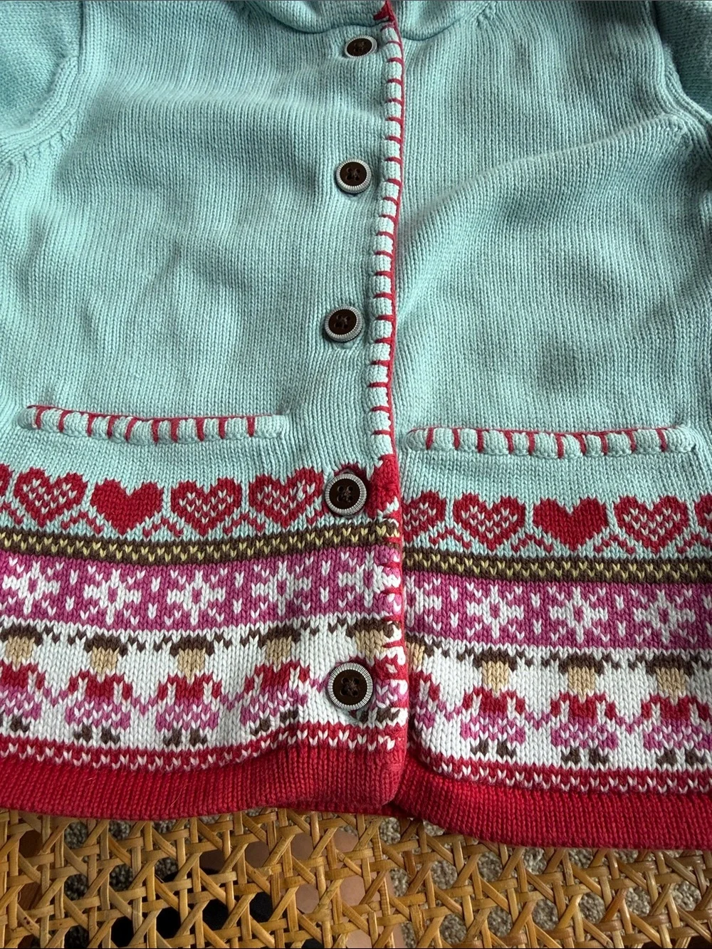 Vintage 2006 Janie and Jack Hooded Cardigan Sweater